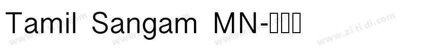 Tamil Sangam MN字体转换